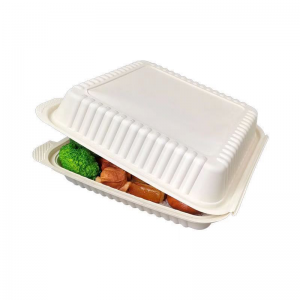 Οικο-κομποοτοποιήσιμο αχιβάκι αφαιρεί τα δοχεία τροφίμων βιοαποδομήσιμο βιοαποικοδομήσιμο κουτί ζαχαροκάλαμου bagasse για μεσημεριανό γεύμα για παιδιά